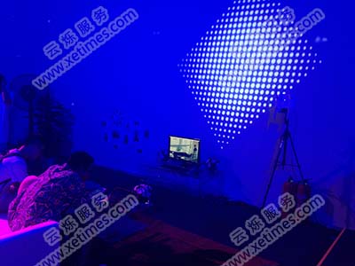 微软水立方Win10发布会无线网络覆盖工程师和无线AP设备图